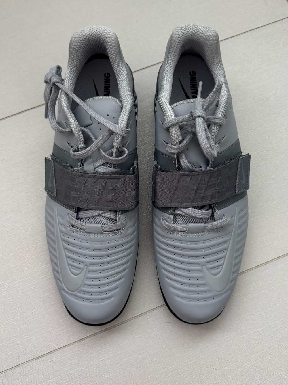 Nike Men’s Gray Athletic Training Shoes with Midfoot Strap
